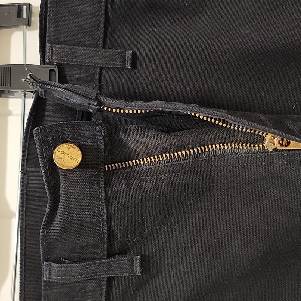 Carhartt Double Knee B01-BLK Original Fit Union Made Vintage Pants Size 46x34 - Picture 3 of 10